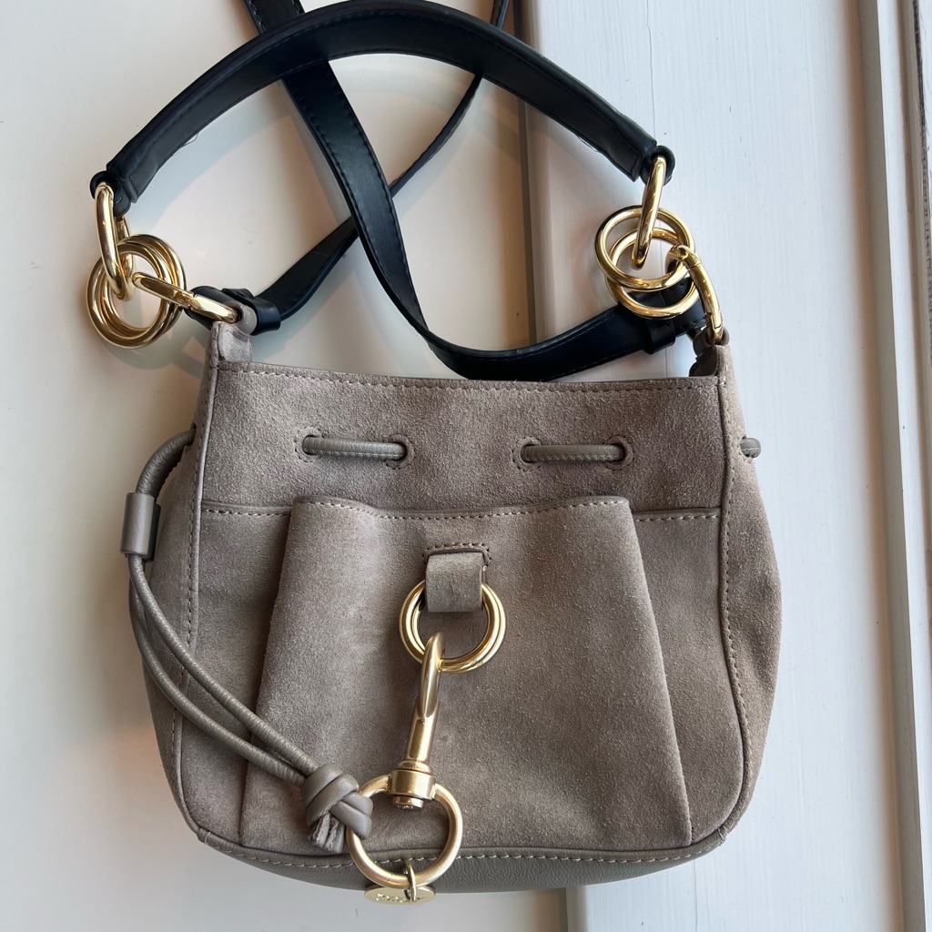 See By Chloe Tony Small Bucket Bag In Taupe Nwot